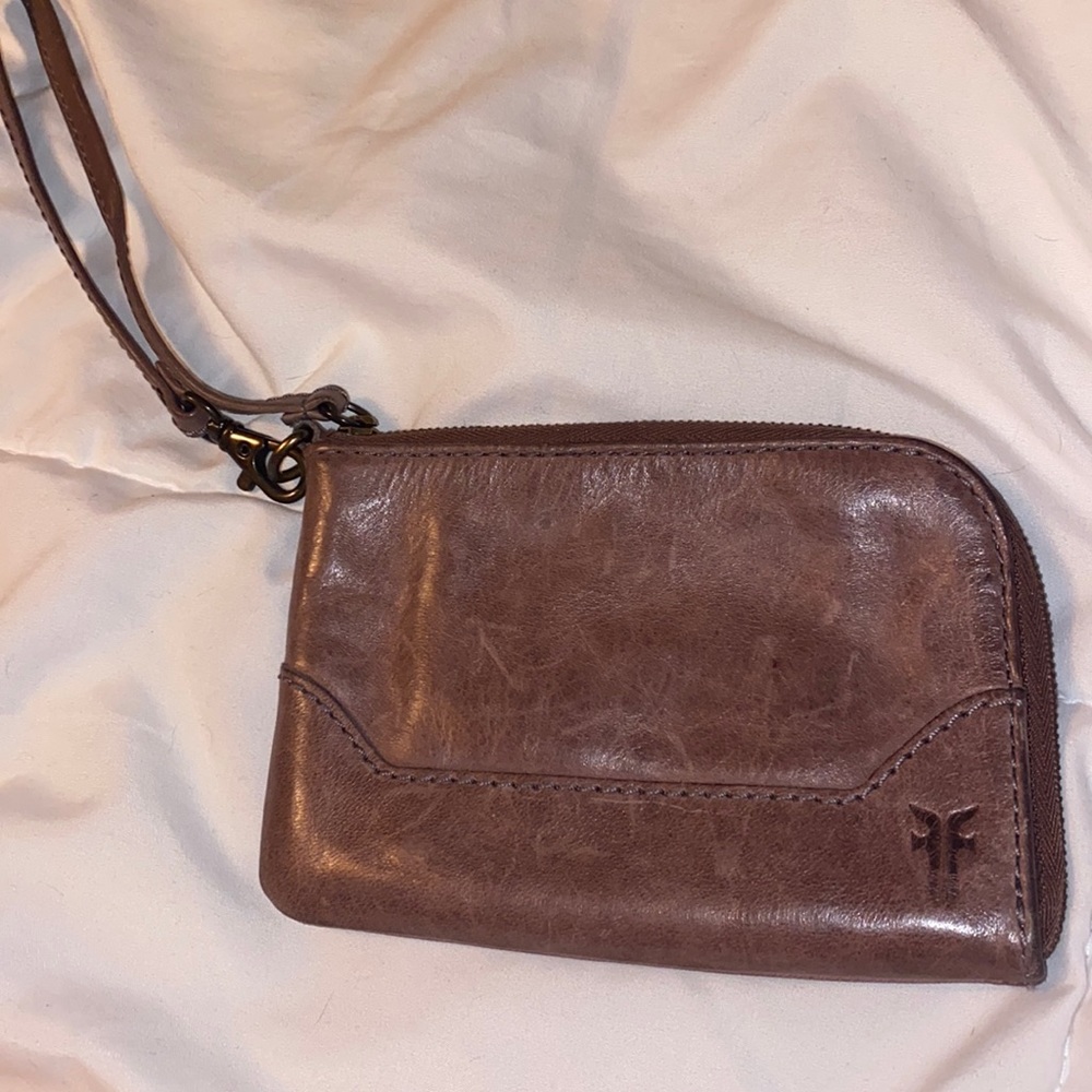 Frye Melissa Leather Wristlet